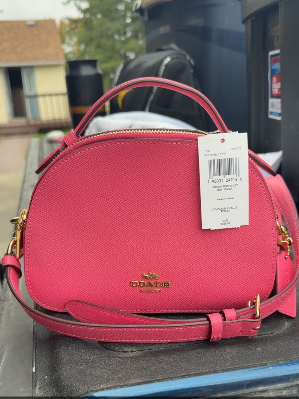 Coach Small Dome Crossbody Satchel in Pink